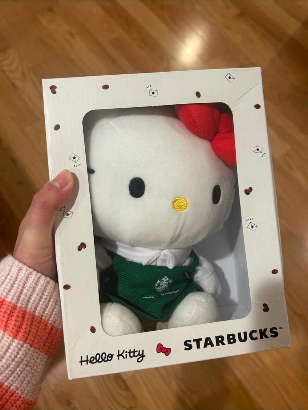 Starbucks x Hello Kitty Plush — White & Red Hello Kitty Collector Doll